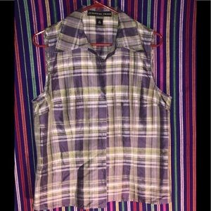 Josephine Chaus Women’s Sleeveless Button Down